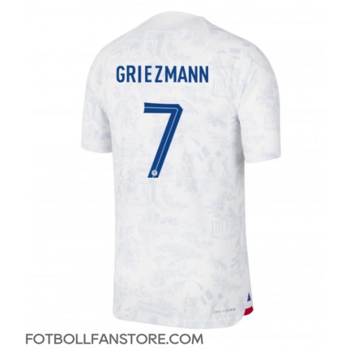 Frankrike Antoine Griezmann #7 Borta matchtröja VM 2022 Kortärmad Billigt